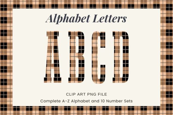 Download Buffalo Plaid Alphabet Autumn Fonts - Alphabet Collection