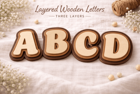 Download Layered Alphabet Letters SVG - Alphabet Collection